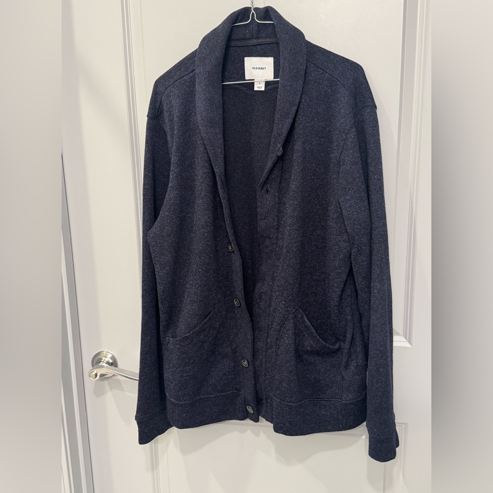 Old Navy Dark Blue Cardigan Sweater - Men’s XL